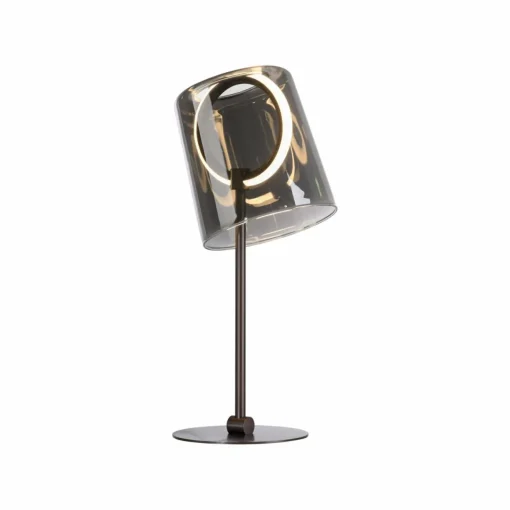 Paul Neuhaus lampe à table LED Zula, gris fumé, hauteur 42 cm| Lampes À Poser Led|Lampes À Poser Et Lampes De Table