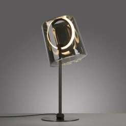 Paul Neuhaus lampe à table LED Zula, gris fumé, hauteur 42 cm| Lampes À Poser Led|Lampes À Poser Et Lampes De Table