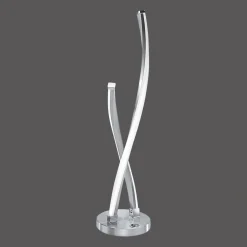 Paul Neuhaus lampe de table LED Polina, argent, métal, intensité variable| Lampes À Poser Led|Lampes À Poser Et Lampes De Table