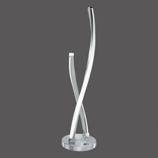 Paul Neuhaus lampe de table LED Polina, argent, métal, intensité variable| Lampes À Poser Led|Lampes À Poser Et Lampes De Table