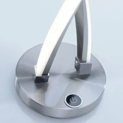 Paul Neuhaus lampe de table LED Polina, argent, métal, intensité variable| Lampes À Poser Led|Lampes À Poser Et Lampes De Table