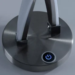 Paul Neuhaus lampe de table LED Polina, argent, métal, intensité variable| Lampes À Poser Led|Lampes À Poser Et Lampes De Table