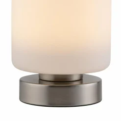 Paul Neuhaus lampe de table LED Bota, couleur acier, verre, intensité variable| Lampes À Poser Led|Lampes À Poser Et Lampes De Table