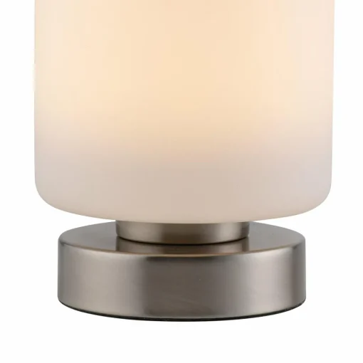 Paul Neuhaus lampe de table LED Bota, couleur acier, verre, intensité variable| Lampes À Poser Led|Lampes À Poser Et Lampes De Table
