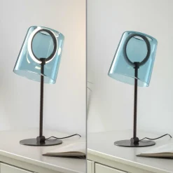 Paul Neuhaus lampe de table LED Zula, bleu, hauteur 42 cm| Lampes À Poser Led|Lampes À Poser Et Lampes De Table