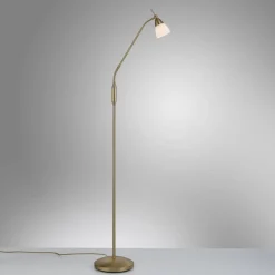 Paul Neuhaus lampe sur pied Pino, laiton vieilli, 163 cm, intensité variable| Lampadaires Led|Lampadaires