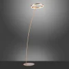 Paul Neuhaus Lampe sur pied LED Titus, laiton, métal, intensité variable| Lampadaires Led|Lampadaires