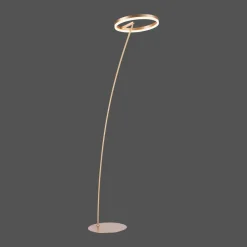 Paul Neuhaus Lampe sur pied LED Titus, laiton, métal, intensité variable| Lampadaires Led|Lampadaires