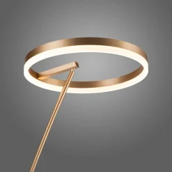 Paul Neuhaus Lampe sur pied LED Titus, laiton, métal, intensité variable| Lampadaires Led|Lampadaires