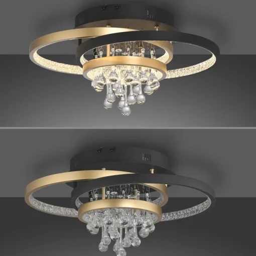 Paul Neuhaus Plafonnier LED Rotazo, verre, CCT, intensité variable| Plafonniers Led|Plafonniers
