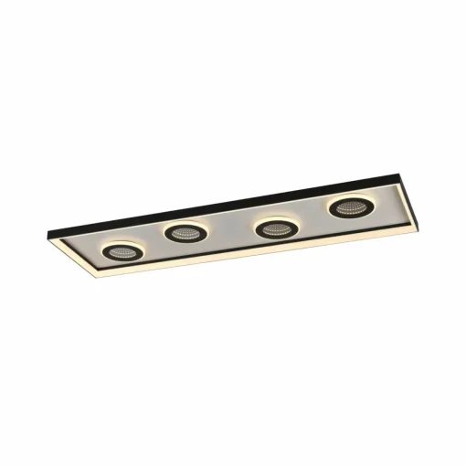 Paul Neuhaus Plafonnier LED Dune, 100cm, noir, CCT, à intensité variable.| Plafonniers Led|Plafonniers
