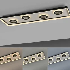 Paul Neuhaus Plafonnier LED Dune, 100cm, noir, CCT, à intensité variable.| Plafonniers Led|Plafonniers
