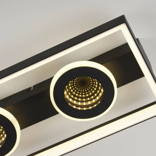 Paul Neuhaus Plafonnier LED Traforo, 45 cm, CCT, intensité variable| Plafonniers Led|Plafonniers