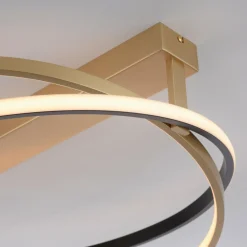Q-Smart-Home Paul Neuhaus Q-Beluga plafonnier LED, laiton| Plafonniers Led|Plafonniers