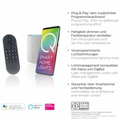 Q-Smart-Home Paul Neuhaus Q-Beluga plafonnier LED, laiton| Plafonniers Led|Plafonniers