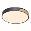 Q-Smart-Home Paul Neuhaus Q-BILA plafonnier LED, noir/chêne| Plafonniers Led|Plafonniers