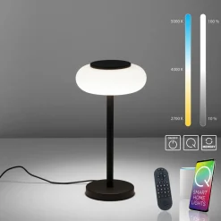 Q-Smart-Home Paul Neuhaus Q-ETIENNE lampe à poser LED, noire| Lampes À Poser Led|Lampes À Poser Et Lampes De Table