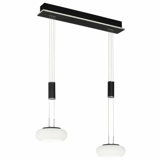 Q-Smart-Home Paul Neuhaus Q-ETIENNE suspension LED, x2, noire| Suspensions Led|Suspensions