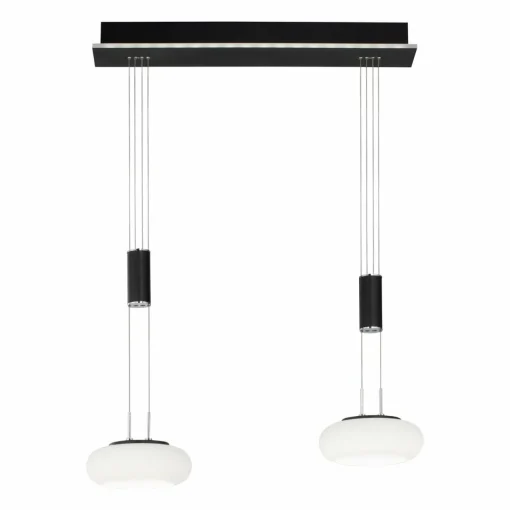 Q-Smart-Home Paul Neuhaus Q-ETIENNE suspension LED, x2, noire| Suspensions Led|Suspensions
