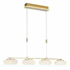 Q-Smart-Home Paul Neuhaus Q-ETIENNE suspension LED, x4, laiton| Suspensions Led|Suspensions
