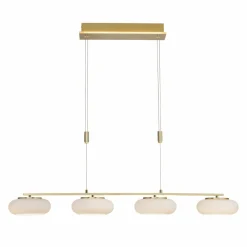 Q-Smart-Home Paul Neuhaus Q-ETIENNE suspension LED, x4, laiton| Suspensions Led|Suspensions