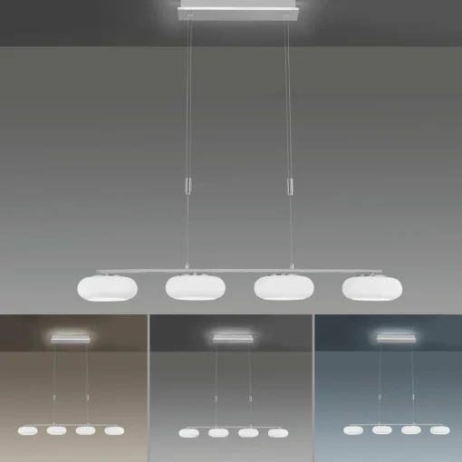 Q-Smart-Home Paul Neuhaus Q-ETIENNE suspension LED 4 lampes| Suspensions Led|Suspensions