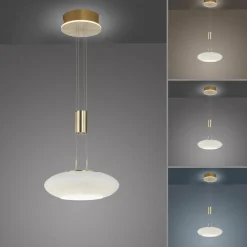 Q-Smart-Home Paul Neuhaus Q-ETIENNE suspension LED, x1, laiton| Suspensions Led|Suspensions
