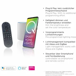 Q-Smart-Home Paul Neuhaus Q-Piato plafonnier LED à 3 lampes| Plafonniers Led|Plafonniers