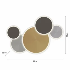 Q-Smart-Home Paul Neuhaus Q-Piato plafonnier LED à 5 lampes| Plafonniers Led|Plafonniers
