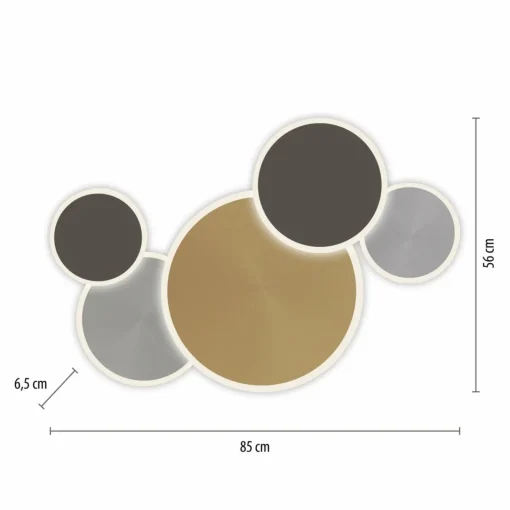Q-Smart-Home Paul Neuhaus Q-Piato plafonnier LED à 5 lampes| Plafonniers Led|Plafonniers