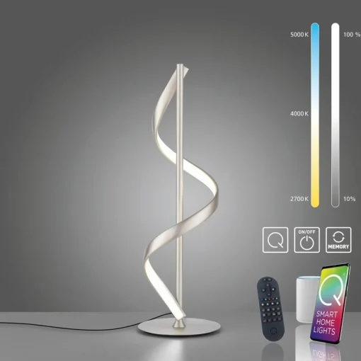 Q-Smart-Home Paul Neuhaus Q-Swing lampe de table LED, acier| Lampes À Poser Led|Lampes À Poser Et Lampes De Table