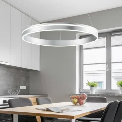 Q-Smart-Home Paul Neuhaus Q-VITO suspension LED 59 cm acier| Suspensions Led|Suspensions