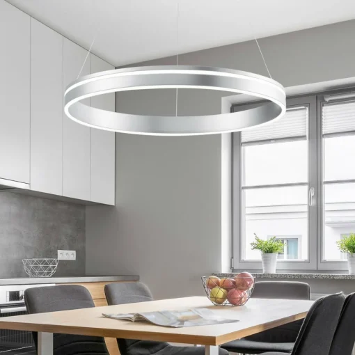 Q-Smart-Home Paul Neuhaus Q-VITO suspension LED 59 cm acier| Suspensions Led|Suspensions