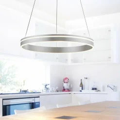 Q-Smart-Home Paul Neuhaus Q-VITO suspension LED 59 cm acier| Suspensions Led|Suspensions