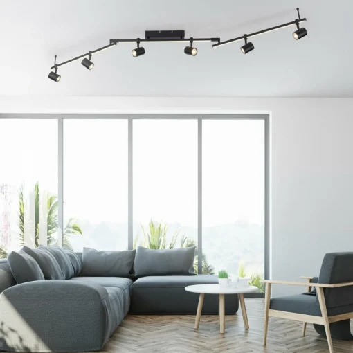 Paul Neuhaus spot pour plafond LED Barik, 188 cm, réglable| Plafonniers Led|Plafonniers