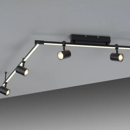 Paul Neuhaus spot pour plafond LED Barik, 188 cm, réglable| Plafonniers Led|Plafonniers