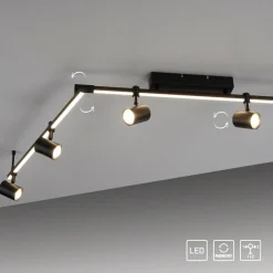 Paul Neuhaus spot pour plafond LED Barik, 188 cm, réglable| Plafonniers Led|Plafonniers