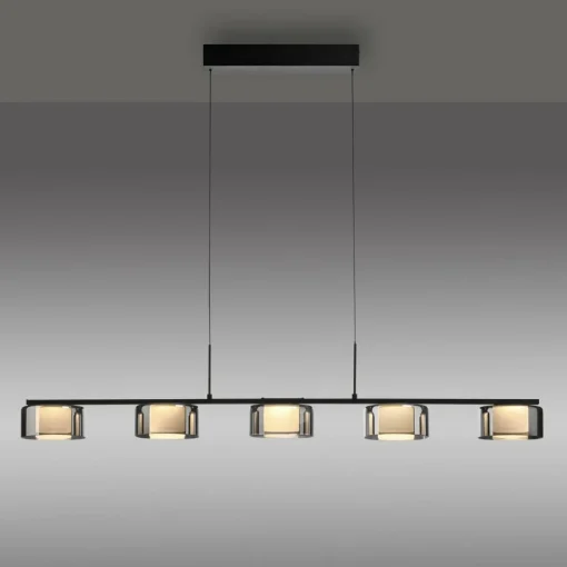Paul Neuhaus Suspension LED Rika, 119 cm, verre, intensité variable| Suspensions Led|Suspensions