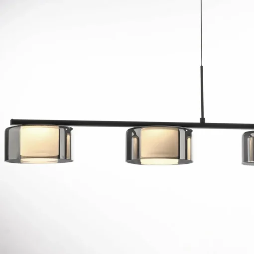Paul Neuhaus Suspension LED Rika, 119 cm, verre, intensité variable| Suspensions Led|Suspensions