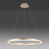 Paul Neuhaus Suspension LED Titus, Ø 80 cm, laiton, intensité variable| Suspensions Led|Suspensions