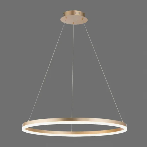 Paul Neuhaus Suspension LED Titus, Ø 80 cm, laiton, intensité variable| Suspensions Led|Suspensions