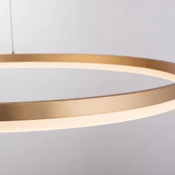 Paul Neuhaus Suspension LED Titus, Ø 80 cm, laiton, intensité variable| Suspensions Led|Suspensions