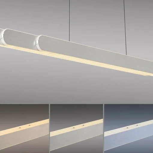 Paul Neuhaus Suspension LED Adriana, aluminium, longueur 160 cm| Suspensions Led|Suspensions