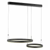 Paul Neuhaus Suspension LED Esko, noir, longueur 90 cm| Suspensions Led|Suspensions