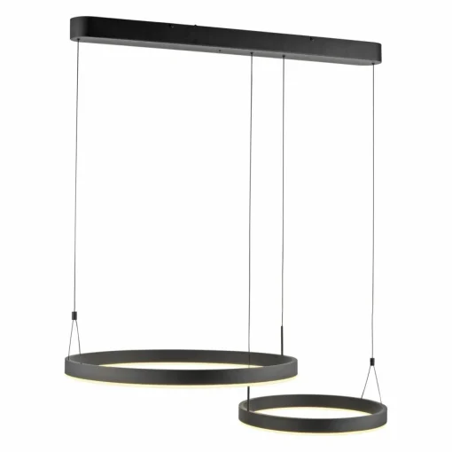Paul Neuhaus Suspension LED Esko, noir, longueur 90 cm| Suspensions Led|Suspensions