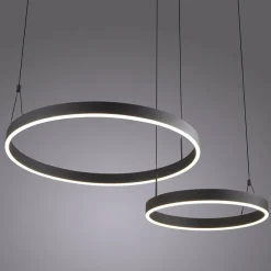 Paul Neuhaus Suspension LED Esko, noir, longueur 90 cm| Suspensions Led|Suspensions