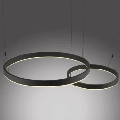 Paul Neuhaus Suspension LED Esko, noir, longueur 90 cm| Suspensions Led|Suspensions