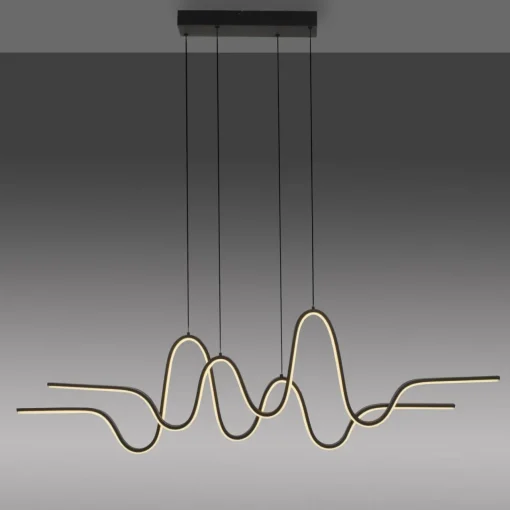 Paul Neuhaus Suspension LED Altitude, noir, longueur 125 cm| Suspensions Led|Suspensions