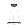 Paul Neuhaus Suspension LED Hoop, noir, Ø 57 cm, intensité variable| Suspensions Led|Suspensions