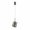 Paul Neuhaus Suspension LED Zula, gris fumé, Ø 15 cm, verre| Suspensions Led|Suspensions